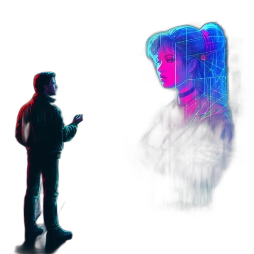 robot, jacket, face, creature transparent PNG cut-out