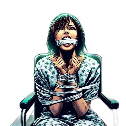 face, comic book art, photorealistic, concept art transparent PNG cut-out