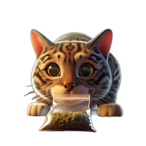 animal, food, photorealistic, 3d render transparent PNG cut-out