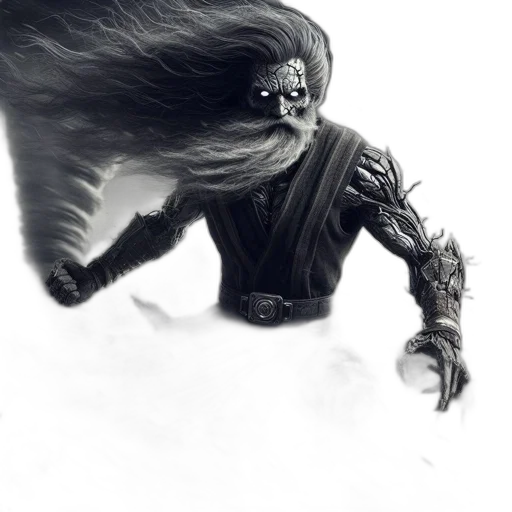 hair, creature, mask, dragon transparent PNG cut-out
