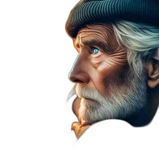face, hat, mask, photorealistic transparent PNG cut-out