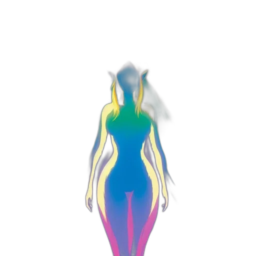 dress, creature, robot, hair transparent PNG cut-out