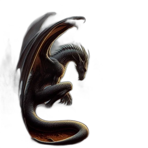 dragon, creature, hair, animal transparent PNG cut-out
