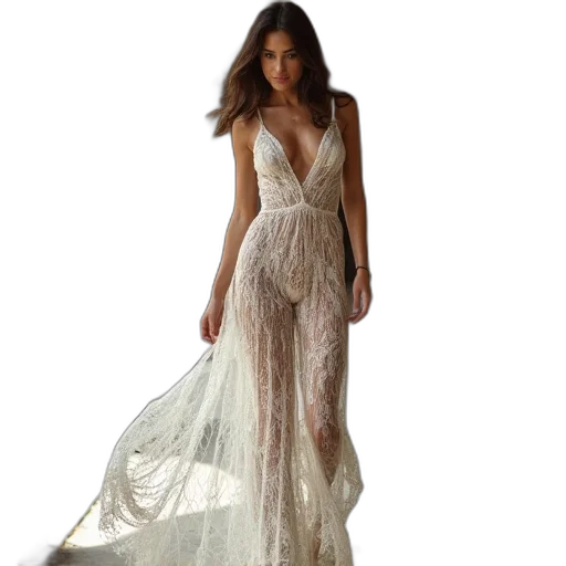 dress, theia, wide, leg transparent PNG cut-out