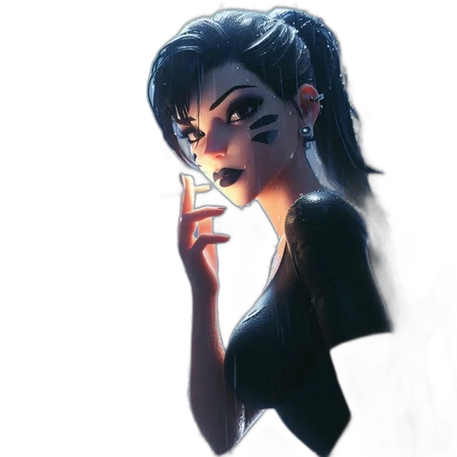 face, staff, mask, concept art transparent PNG cut-out