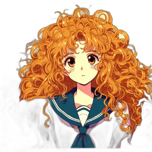 hair, staff, crown, face transparent PNG cut-out