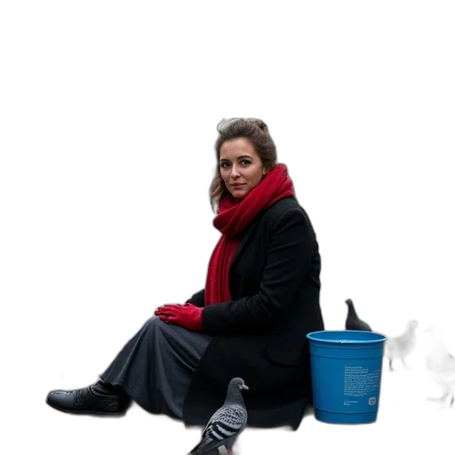 staff, umbrella, shoes, jacket transparent PNG cut-out