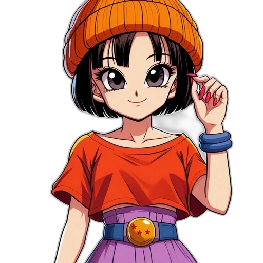 hat, staff, dress, anime transparent PNG cut-out