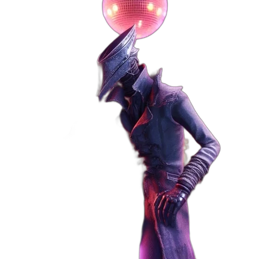 robot, creature, staff, mask transparent PNG cut-out