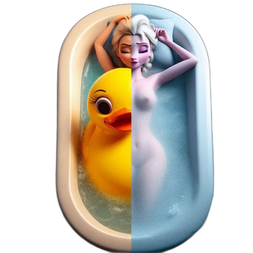 creature, 3d render, concept art, vaporwave transparent PNG cut-out