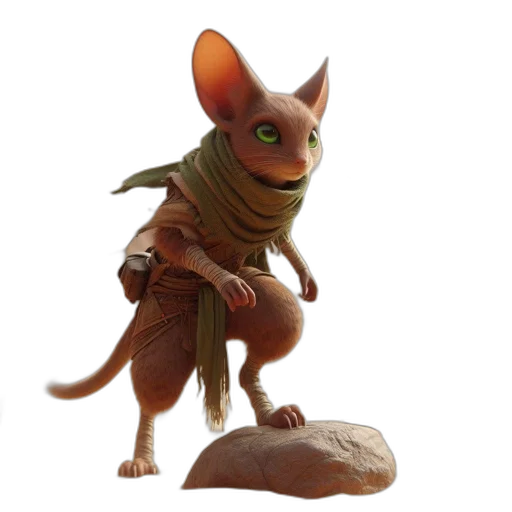 creature, animal, staff, dragon transparent PNG cut-out