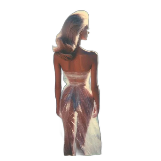 dress, jewelry, oil painting, concept art transparent PNG cut-out