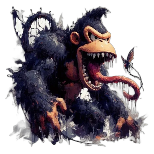 creature, animal, dragon, staff transparent PNG cut-out