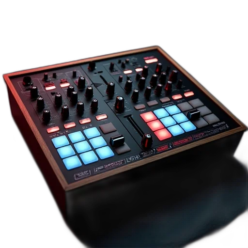 3d render, music, mixer, controller transparent PNG cut-out