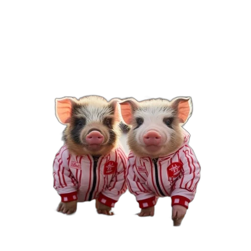 animal, jacket, 3d render, photorealistic transparent PNG cut-out