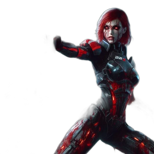 robot, concept art, comic book art, cyberpunk transparent PNG cut-out