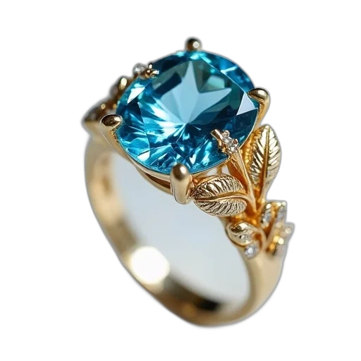 jewelry, crown, 3d render, blue transparent PNG cut-out