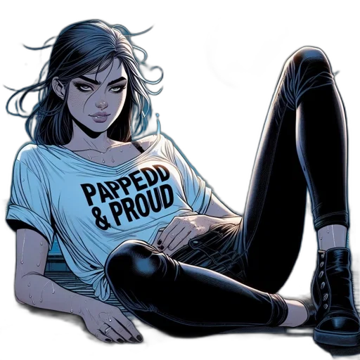 comic book art, concept art, cartoon, cyberpunk transparent PNG cut-out