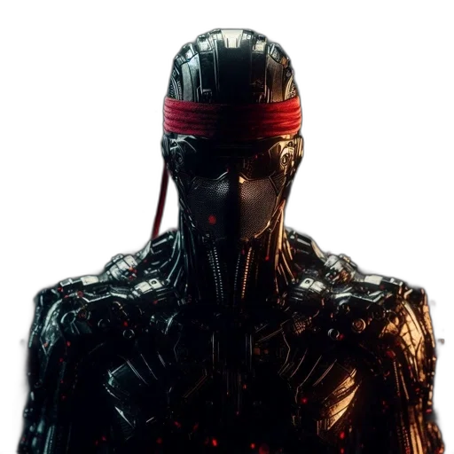 robot, mask, face, staff transparent PNG cut-out