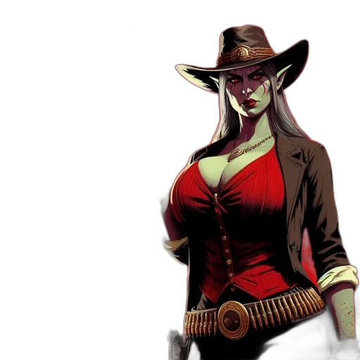 staff, hat, jacket, comic book art transparent PNG cut-out