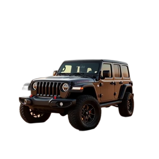 car, 3d render, photorealistic, jeep transparent PNG cut-out