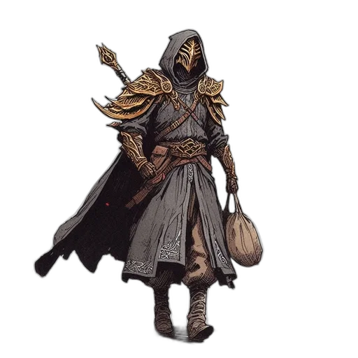 staff, mask, concept art, fantasy art transparent PNG cut-out