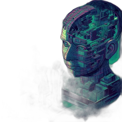 robot, mask, face, cyberpunk transparent PNG cut-out