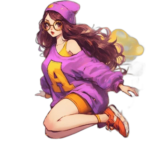dress, jacket, hat, pixel art transparent PNG cut-out