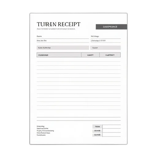 sample, rental, receipt, template transparent PNG cut-out