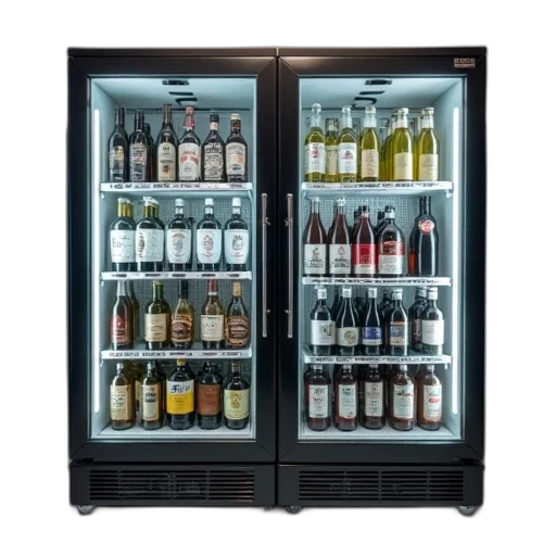 bottle, commercial, beverage, fridge transparent PNG cut-out