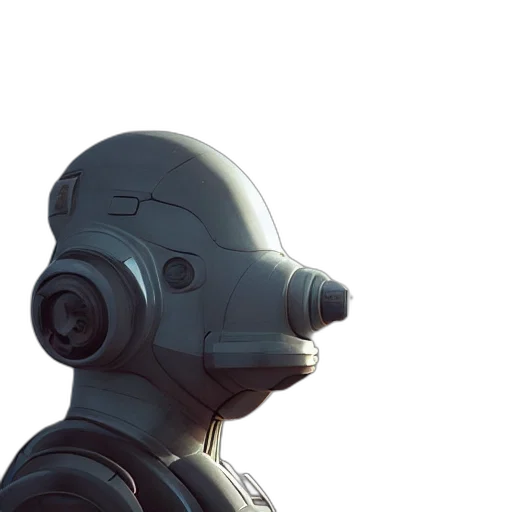 robot, mask, face, weapon transparent PNG cut-out