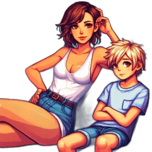 pixel art, concept art, comic book art, watercolor transparent PNG cut-out