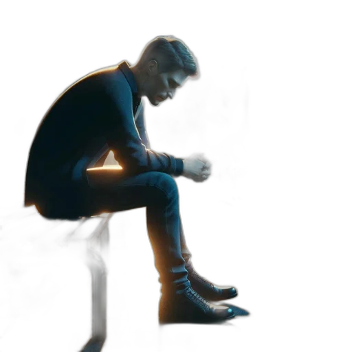 shoes, jacket, concept art, 3d render transparent PNG cut-out