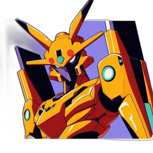 robot, weapon, face, staff transparent PNG cut-out