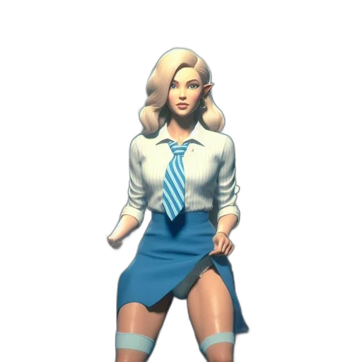 staff, dress, concept art, 3d render transparent PNG cut-out