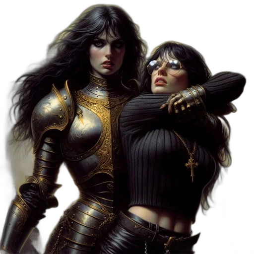 fantasy art, comic book art, concept art, photorealistic transparent PNG cut-out