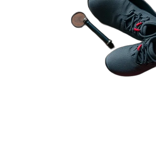 shoes, staff, weapon, hat transparent PNG cut-out