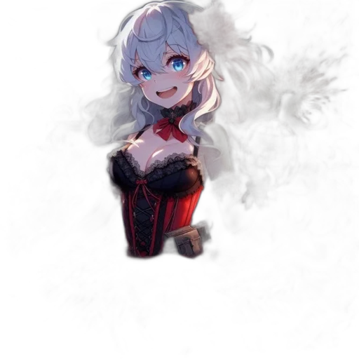 dress, robot, weapon, face transparent PNG cut-out