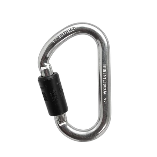 jewelry, silver, metal, carabiner transparent PNG cut-out