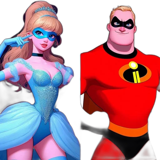 comic book art, concept art, 3d render, cartoon transparent PNG cut-out