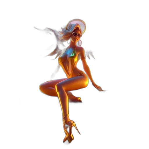 staff, dress, creature, robot transparent PNG cut-out
