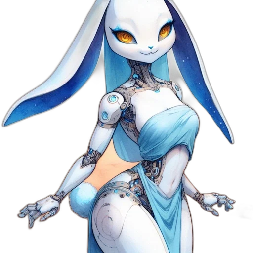 dress, robot, mask, staff transparent PNG cut-out