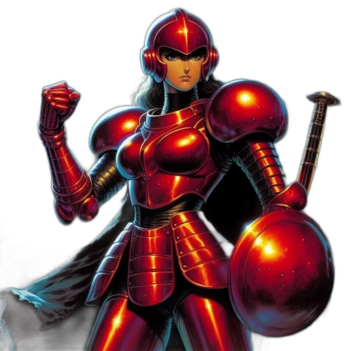 robot, comic book art, concept art, fantasy art transparent PNG cut-out