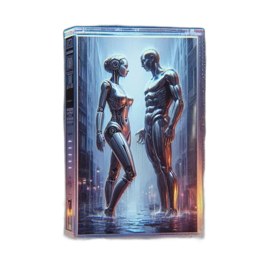 robot, cyberpunk, concept art, comic book art transparent PNG cut-out