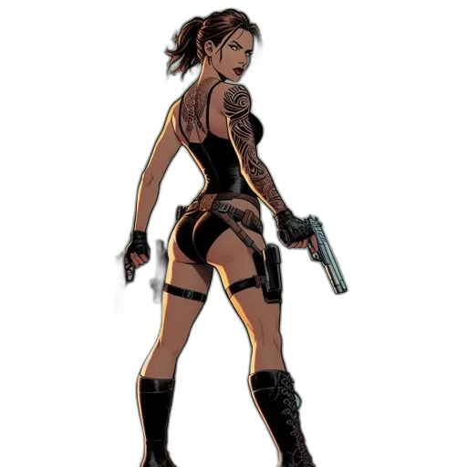 weapon, concept art, comic book art, cyberpunk transparent PNG cut-out