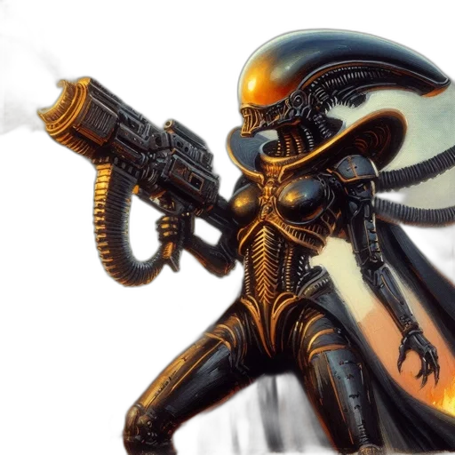 robot, weapon, creature, concept art transparent PNG cut-out