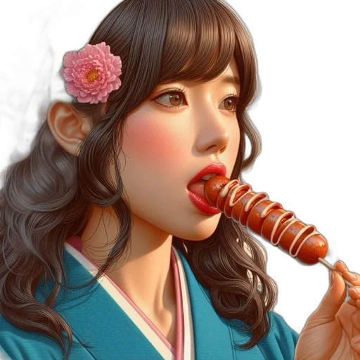 food, staff, photorealistic, fantasy art transparent PNG cut-out