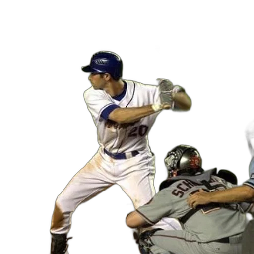 photorealistic, baseball, player, white transparent PNG cut-out
