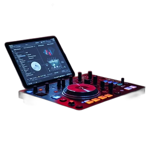 red, ipad, table, top transparent PNG cut-out