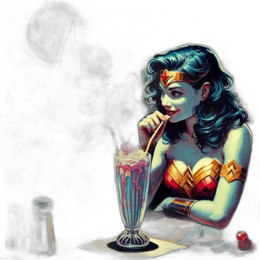 comic book art, concept art, fantasy art, pixel art transparent PNG cut-out